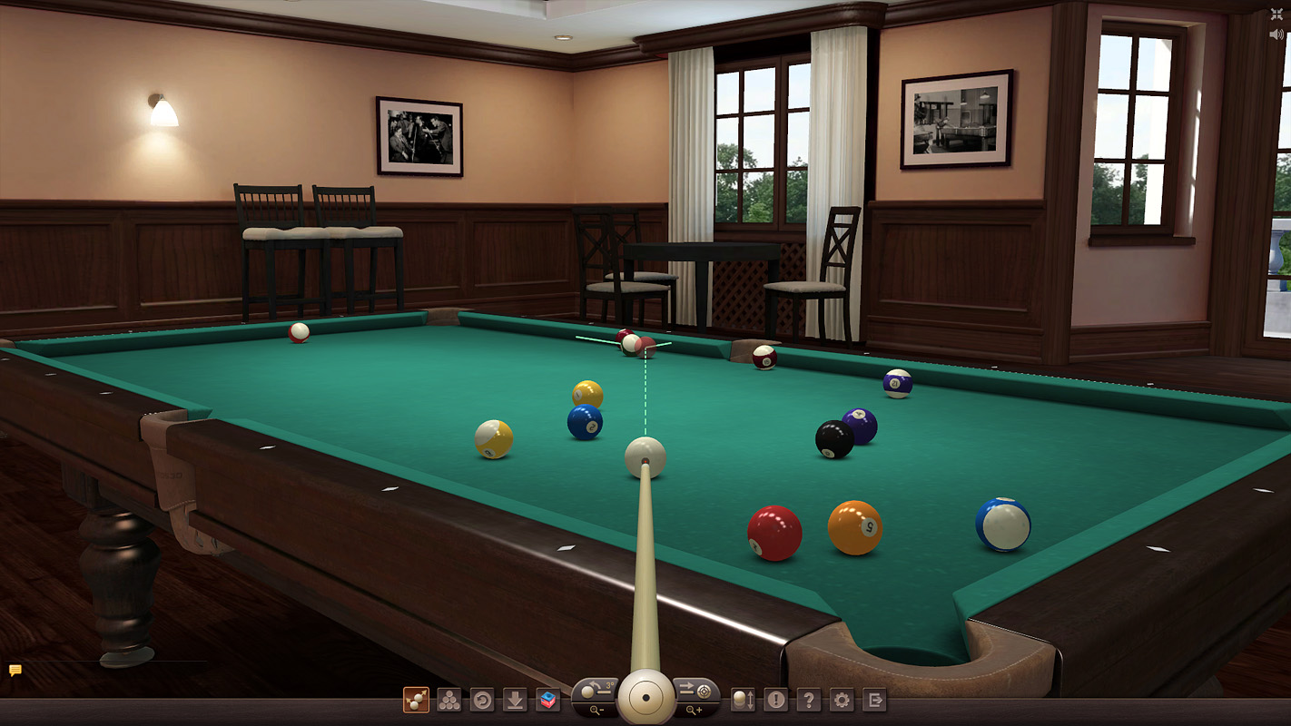 Billiards3D.net - бесплатная онлайн игра 3D бильярд